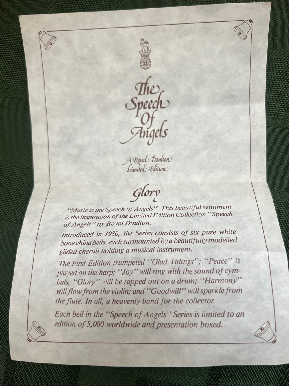 Royal Doulton limited edition Speech of Angels - JOY - Picture 4 of 16